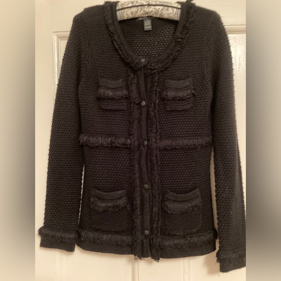 INC (Macy’s Internat’l Concepts) Elegant Parisienne-style Evening Cardigan Sz S - Picture 3 of 11